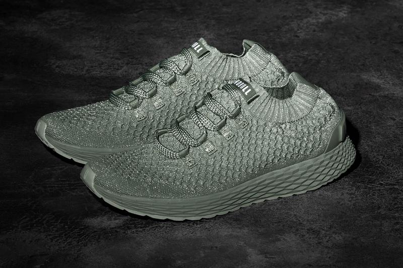 Green Nobull Seafoam Reflective Knit Runner Women's Running Shoes | CA B1716E